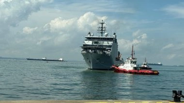 India News | INS Nistar Enters Singapore's Changi Naval Base to Participate in Ex Pacific Reach 2025