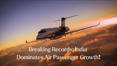 Business News | India Surpasses Asia's Aviation Leaders in Air Passenger Traffic Growth