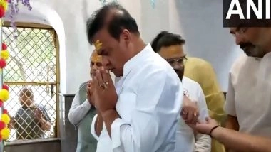 India News | Assam CM Offers Prayers at Narayani Shila Temple in Haridwar on Pitru Amavasya