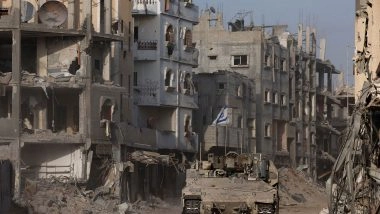 World News | 91 Dead in Israeli Strike on Gaza on Single Day; Protests Erupt in Tel Aviv