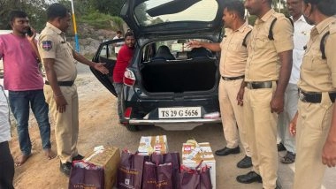 India News | Telangana: Non-duty Paid Liquor Worth Rs 14.50 Lakh Seized in Hyderabad