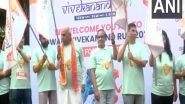 India News | BJP MP Jagdambika Pal Flags off 'Swami Vivekanand Run 2025' in Mumbai