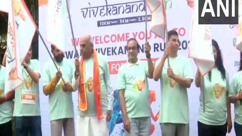India News | BJP MP Jagdambika Pal Flags off 'Swami Vivekanand Run 2025' in Mumbai