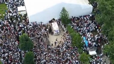 Entertainment News | Zubeen Garg Demise: Thousands of Fans Gather at Arjun Bhogeswar Baruah Sports Complex to Catch Last Glimpse of Assam's Music Icon