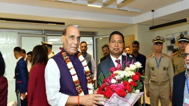 World News | Rajnath Singh Arrives in Morocco on First-ever Visit by Indian Defence Minister