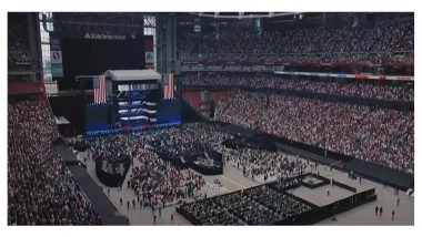 World News | Trump Arrives in Arizona to Attend Charlie Kirk's Memorial