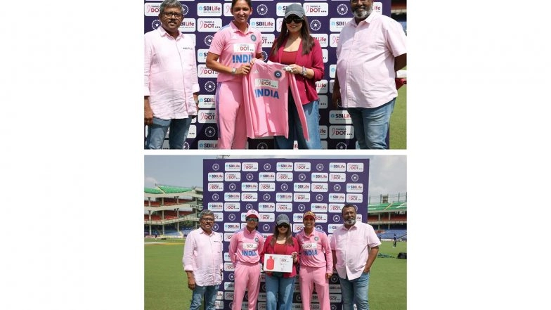 Business News | SBI Life & BCCI Drive Breast Cancer Awareness with 'Thanks-A-Dot' as Indian Women's Cricket Team Don Pink Jerseys in IND Vs AUS