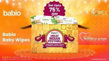 Business News | Amazon Great Indian Sale: Bring Big Savings on Novel Babio Baby Products for Indian Parents
