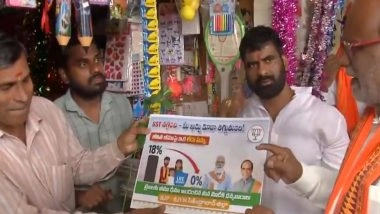 India News | Telangana: BJP MP K Laxman Leads 'Dhanyavaad Modi Ji' Padayatra After New GST Rates Implemented