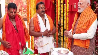 India News | PM Modi Offers Prayers at Mata Tripura Sundari Temple in Tripura