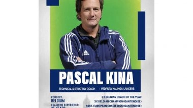 Sports News | Kalinga Lancers Appoint Pascal Kina as Technical and Strategy Coach Ahead of HIL Season