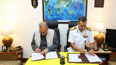 India News | Ministry of Defence and Ministry of Culture Sign MoU for Stitched Ship Project INSV Kaundinya