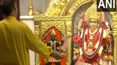 India News | Morning Aarti Offered at Jhandewalan Temple on Second Day of Shardiya Navratri