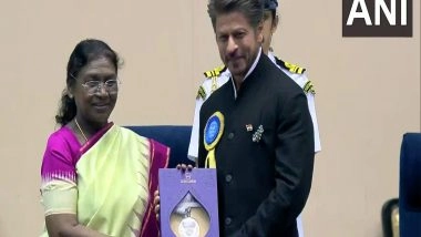 Entertainment News | Shah Rukh Khan Honoured with National Film Award for Best Actor, His First in Three-decade-long Career