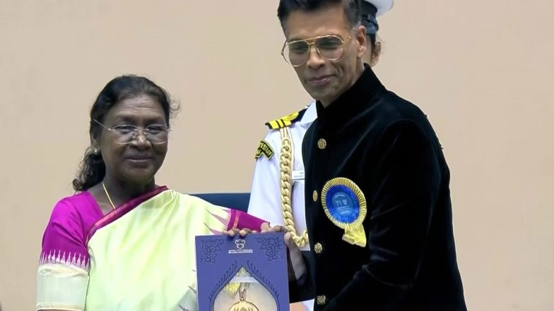 Entertainment News | Karan Johar Receives National Film Award for 'Rocky Aur Rani Kii Prem Kahaani'