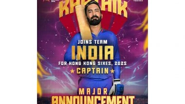 Sports News | Dinesh Karthik Appointed Captain of Team India for Hong Kong Sixes 2025