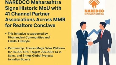 Business News | NAREDCO Maharashtra Signs Historic MoU with 41 Channel Partner Associations Across MMR for Realtors Conclave