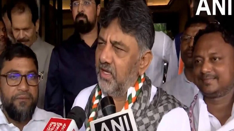 India News |  DK Shivakumar Blames Previous BJP Govt for Potholes on Bengaluru Roads