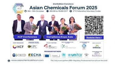Business News | Asian Chemicals Forum 2025 Convenes in Mumbai to Shape the Future of Chemical Regulation and Sustainability