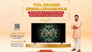 Business News | TCL's Grand Diwali Dhamaka: Exciting Contest for 55 Inch & Above QD Mini LED TVs