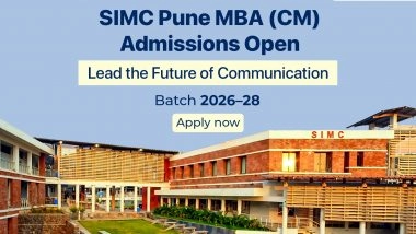 Business News | SIMC Pune Announces MBA (CM) Admissions Open Via SNAP 2025