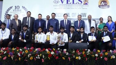 Business News | VELS University School of Law Marks Its Decennial Year with Supreme Court and Madras High Court Dignitaries