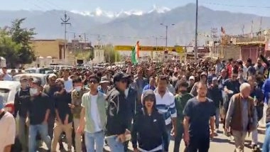 India News | Ladakh Protest: Violence Erupts in Leh During Hunger Strike by Sonam Wangchuk