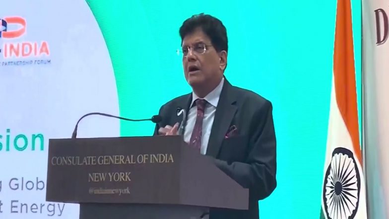 Business News | Piyush Goyal Engages with Global Business Leaders in US to Boost Trade, Investment in India