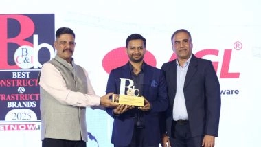 Business News | Asian Granito India Limited Honoured as Best Brand - Tiles Category at ET Now Infra Focus Summit 2025