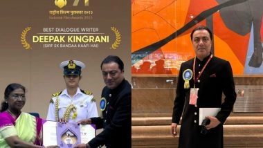 Business News | Deepak Kingrani Receives National Film Award 2023 for Best Screenplay (Dialogue), Highlighting Craft and Collaboration in Sirf Ek Bandaa Kaafi Hai
