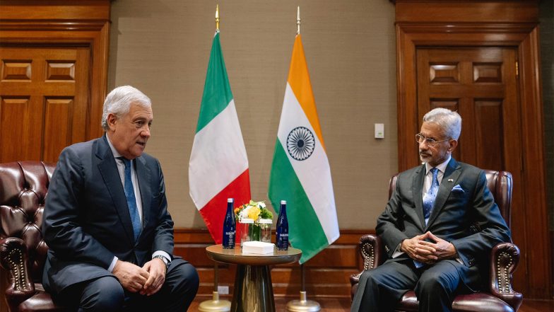 World News | Jaishankar Meets Italian FM Tajani in New York, Discusses Ukraine, Middle East