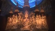 India News | Chetla Agrani Durga Puja Pandal Showcases 'Samudra Manthan' Theme with over 3 Crore Rudraksha