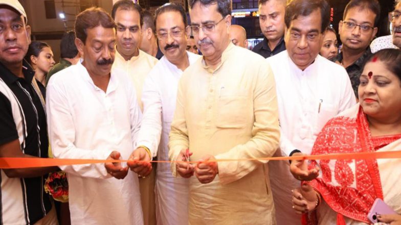 India News | Tripura CM Manik Saha Inaugurates Several Durga Puja Pandals in Agartala