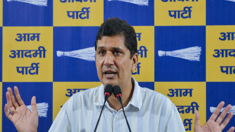 India News | BJP Betrayed Delhi's Rural Residents by Imposing Rs 235 Toll on UER-2, Says AAP's Saurabh Bharadwaj