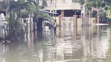 India News | Telangana: Heavy Rain Causes Waterlogging in Mithila Nagar Colony in Rangareddy