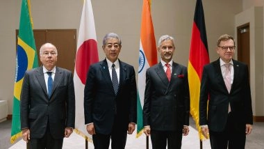 World News | Jaishankar Joins G4 Counterparts at UNGA, Reaffirms Push for UN Security Council Reforms