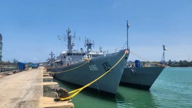 India News | Indian Navy's First Training Squadron Makes Port Call at Mombasa, Kenya