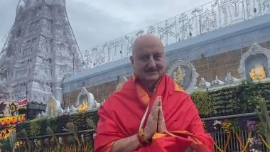 Entertainment News | Anupam Kher Visits Tirumala Temple to Offer Prayers to Lord Venkateswara on 'Tanvi the Great' Re-release