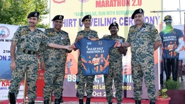 Sports News | Wular Half Marathon 2.0: BSF Hosts T-Shirt Unveiling Ceremony