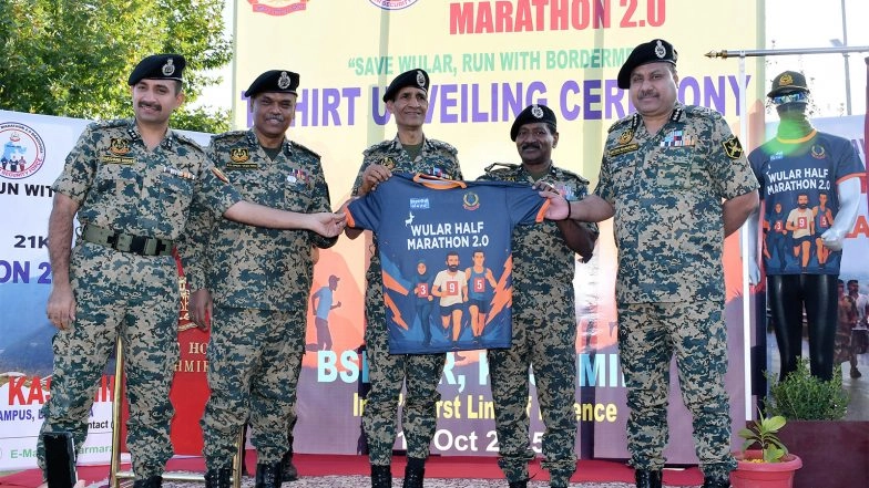 Sports News | Wular Half Marathon 2.0: BSF Hosts T-Shirt Unveiling Ceremony
