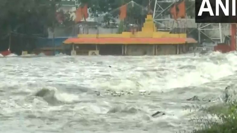 India News | Hyderabad Rains: Himayat Sagar Gates Opened, Musi River Overflows