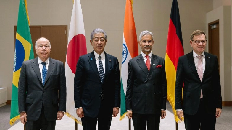 World News | G4 Foreign Ministers Discuss UNSC Reforms, Need for Greater Global Representation in Security Council