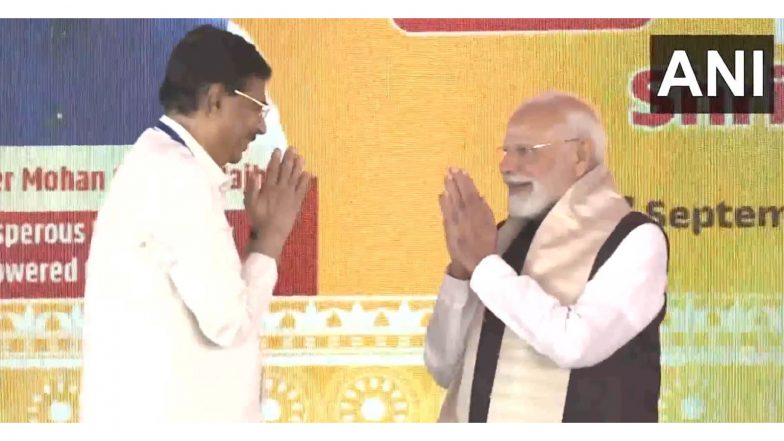 India News | Odisha: Governor Hari Babu Kambhampati and CM Manjhi Felicitate PM Modi