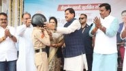 India News | MP CM Yadav Distributes Free Helmets, Flags off Bike Rally to Promote Road Safety in Bhopal