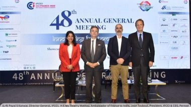 Business News | French Companies in India Bet Big on Innovation and Sustainable Growth Ahead of 2026 AI Summit at IFCCI's 48th Annual General Meeting