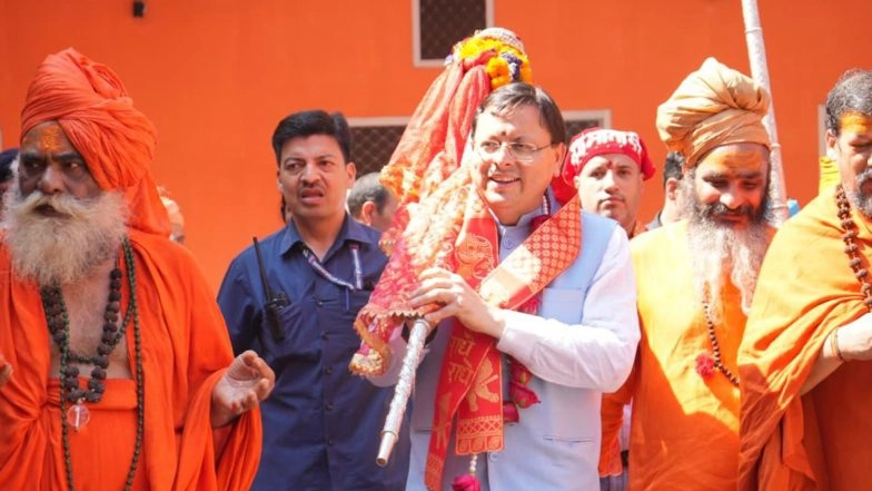 India News | Uttarakhand CM Flags off Sacred Chhari Yatra