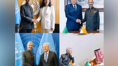 World News | Jaishankar Meets UN Secretary General Antonio Guterres, Other Leaders at UNGA