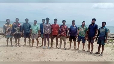 India News | Sri Lankan Navy Arrests 12 Karaikal Fishermen Near Kankesanthurai
