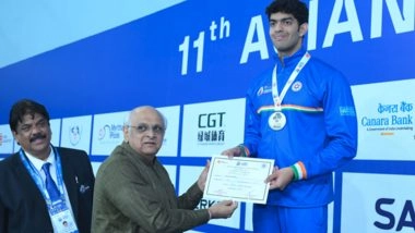 Sports News | Asian Aquatics Championships: Srihari Nataraj Wins 2 Medals to Open India's Tally