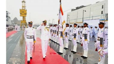 India News | Rear Admiral Vivek Dahiya Assumes Command of Navy's Western Fleet